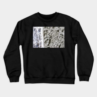 Ice floe on the river aerial view Crewneck Sweatshirt